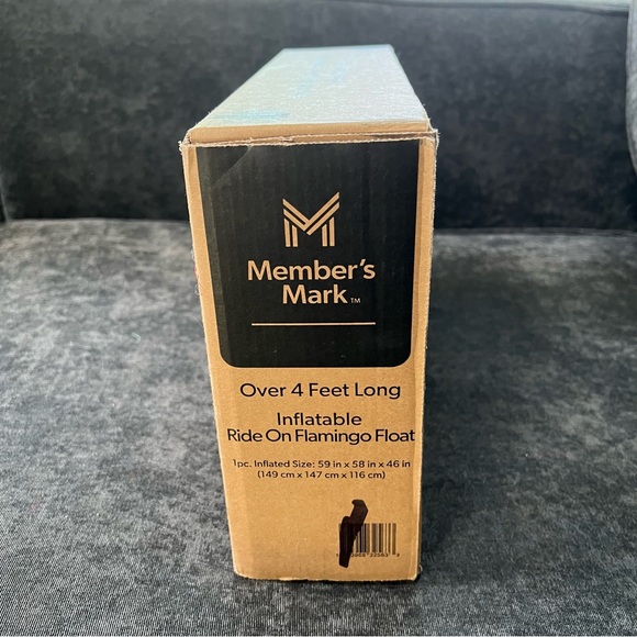 NIB Member's Mark Flamingo Ride-On Pool Float - Picture 4 of 10